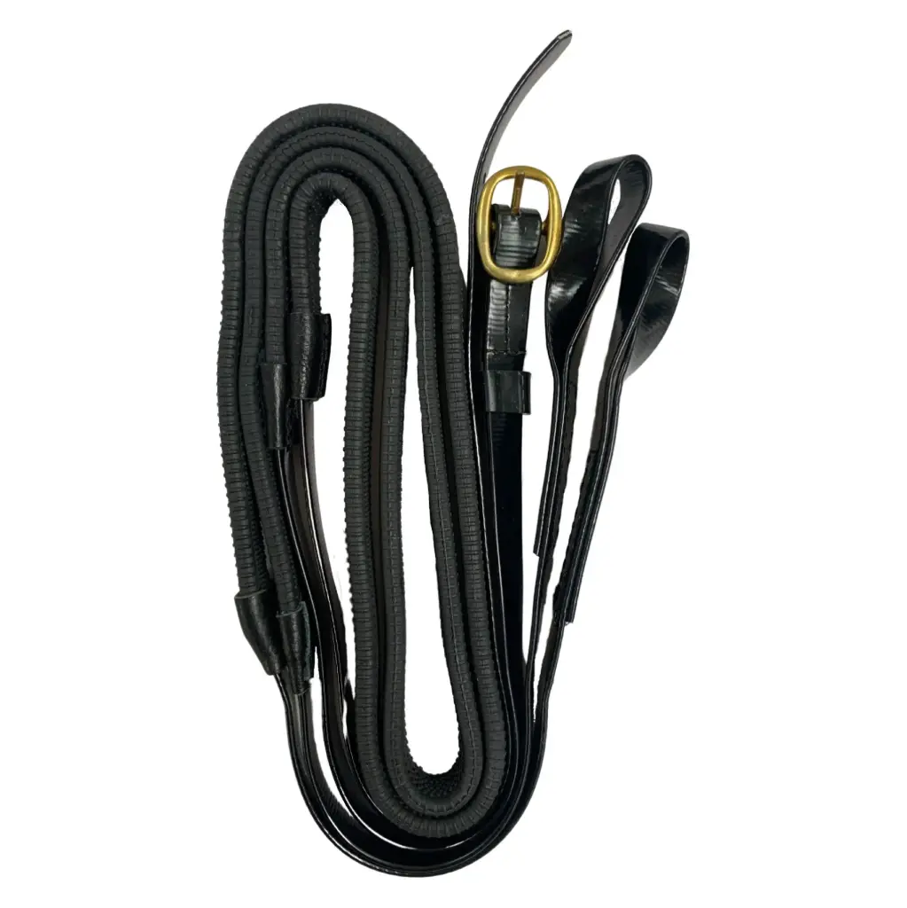 HYLAND REINS BRASS PVC 15mm Loop Ends