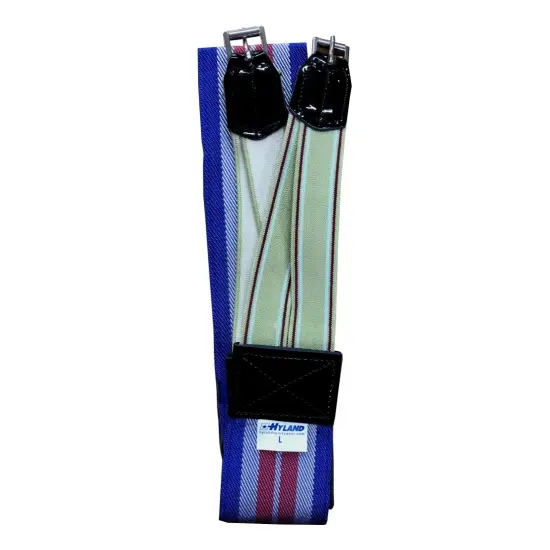 HYLAND LIGHT GIRTH DOUBLE ELASTIC- TRI BLUE