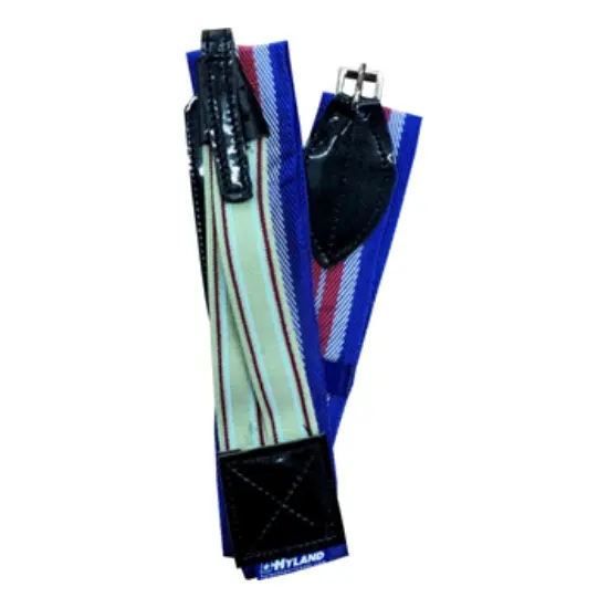 HYLAND LIGHT WEB SURCINGLE-TRI BLUE