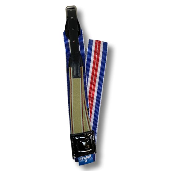 HYLAND MEDIUM WEB SURCINGLE -TRI RED STRIP