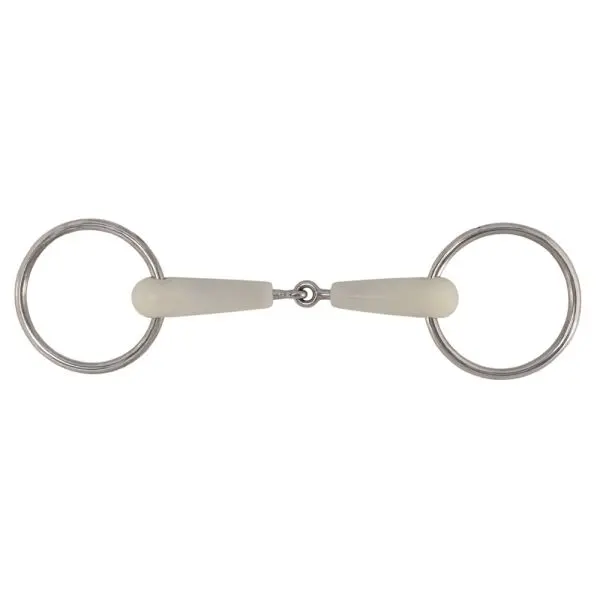 HAPPY MOUTH LOOSE RING SNAFFLE W/JOINTED MOUTH