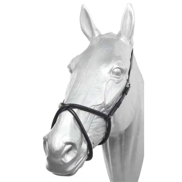 Rubber Figure 8 Noseband - Black