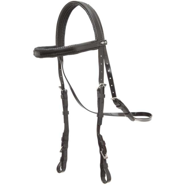 PADDED BRIDLE HEAD-BLACK