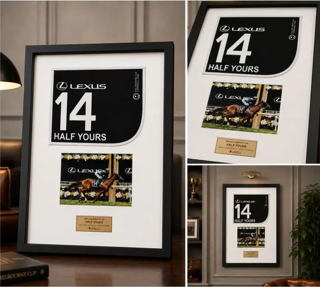 REPLICA SADDLE CLOTH - FRAMED