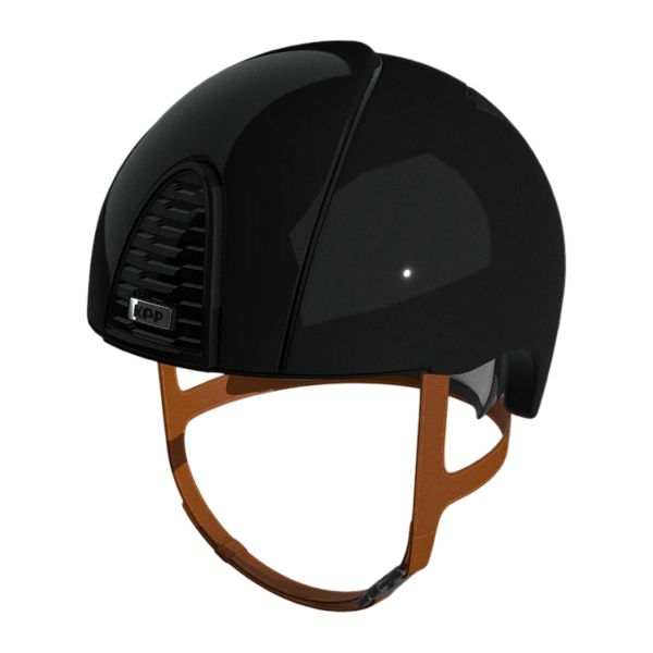 HELMET KEP SMART JOCKEY BLACK-TAN- POLISH