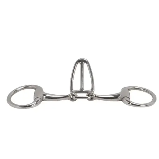 [BITS:BIT2500C] Dressage Eggbutt Bradoon Bit w/Tongue Control 12.5CM