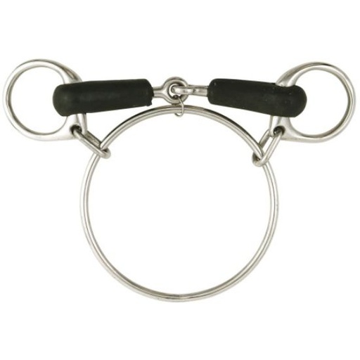 [BITS:BIT2853C] DEXTER RING W/rubb cov snaffle mth 12.5cm