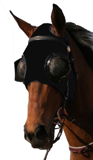 BLINKER MESH EYES with 1/2 CUP ALL BLACK