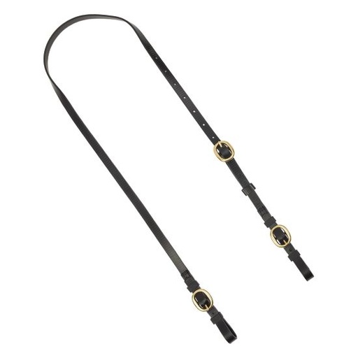 [BRIDLE & REINS:ZIL132041] Anti Rearing Strap Brass Buckles - Black