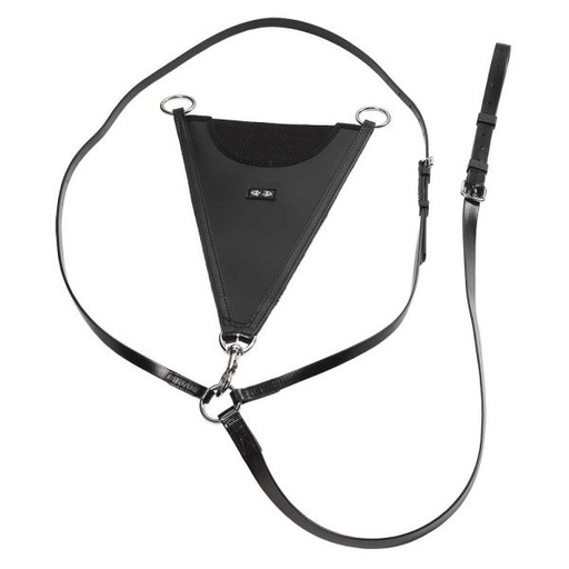 [BRIDLE & REINS:ZIL675081] ELASTIC BIB MARTINGALE -BLACK