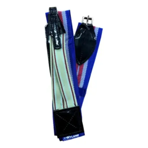 HYLAND LIGHT WEB SURCINGLE-TRI BLUE