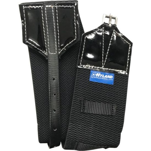 [GIRTH & SURCINGLE:HYSGL312-M] ALL ELASTIC SURCINGLE 3' WIDTH BLACK- SMOOTH