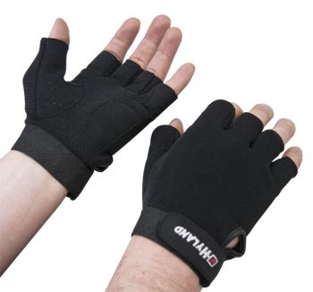 HYLAND GLOVE BLACK HALF FINGER
