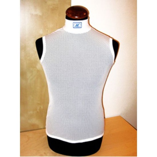 TKO AIR TEK MESH SKIVVY COLOURED NECK - WHITE