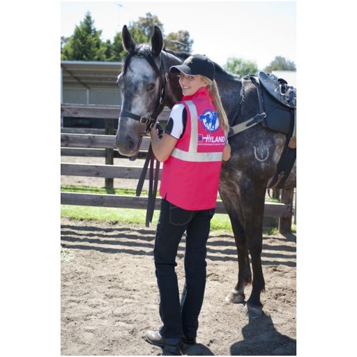 HYLAND REFLECTIVE VEST SHOWER PROOF ZIP FRONT